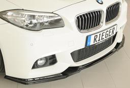 Rieger frontsplitter blanksvart BMW 5-serie F10 5L / 5-serie F11 5K 2010–> - 2