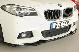 Rieger frontsplitter blanksvart BMW 5-serie F10 5L / 5-serie F11 5K 2010–> - 4