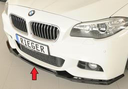 Rieger frontsplitter blanksvart BMW 5-serie F10 5L / 5-serie F11 5K 2010–> - 7