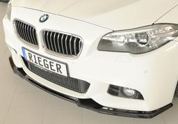 Rieger frontsplitter blanksvart BMW 5-serie F10 5L / 5-serie F11 5K 2010–> - 8