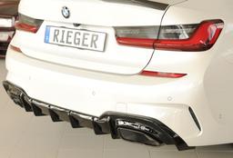 Rieger diffusor blanksvart BMW 3-series G20 (G3L)/BMW 3-series G21 (G3K) 2019–2022