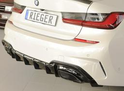 Rieger diffusor blanksvart BMW 3-series G20 (G3L)/BMW 3-series G21 (G3K) 2019–2022 - 2