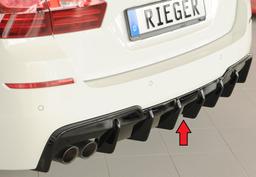 Rieger diffusor blanksvart BMW 5-series F10 (5L)/BMW 5-series F11 (5K) 2010–>