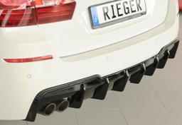 Rieger diffusor blanksvart BMW 5-series F10 (5L)/BMW 5-series F11 (5K) 2010–> - 2