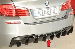 Rieger diffusor blanksvart BMW 5-series F10 (5L)/BMW 5-series F11 (5K) 2010–>