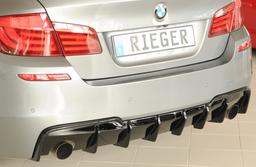 Rieger diffusor blanksvart BMW 5-series F10 (5L)/BMW 5-series F11 (5K) 2010–> - 2