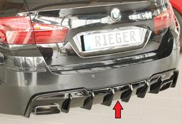 Rieger diffuser blank svart BMW 5-series F10 (5L)/BMW 5-series F11 (5K) 2010–>
