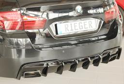 Rieger diffuser blank svart BMW 5-series F10 (5L)/BMW 5-series F11 (5K) 2010–> - 2