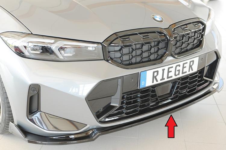 Rieger frontsplitter blanksvart BMW 3-serie G20 G3L / 3-serie G21 G3K 2022–>