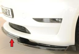 Rieger frontsplitter blank sort Tesla Model 3 003 2018–2023 - 3