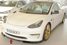 Rieger frontsplitter blank sort Tesla Model 3 003 2018–2023 - 5