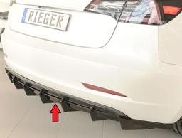 Rieger diffuser blank svart Tesla Model 3 (003) 2018–2023 - 3