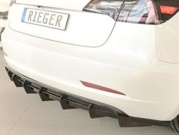 Rieger diffuser blank svart Tesla Model 3 (003) 2018–2023 - 4
