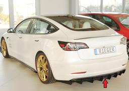 Rieger diffuser blank svart Tesla Model 3 (003) 2018–2023 - 6