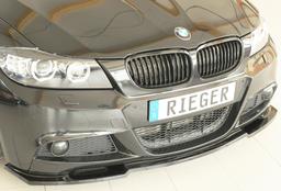 Rieger frontsplitter blanksvart BMW 3-serie E90 / 3-serie E91 2008–> - 2