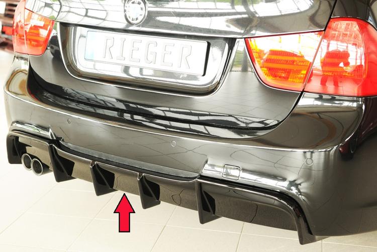 Rieger diffusor blanksvart BMW 3-series E90/BMW 3-series E91 2005–>