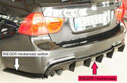 Rieger diffusor blanksvart BMW 3-series E90/BMW 3-series E91 2005–> - 5