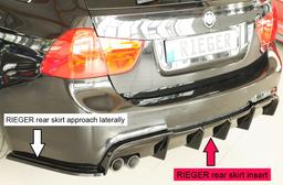Rieger diffusor blanksvart BMW 3-series E90/BMW 3-series E91 2005–> - 6