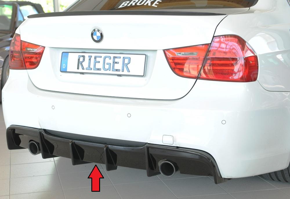 Rieger diffusor blanksvart BMW 3-series E90/BMW 3-series E91 2005–>