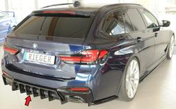 Rieger diffusor blanksvart BMW 5-series G30 (G5L)/BMW 5-series G31 (G5K) 2020–> med dragkrok - 4