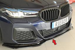 Rieger frontsplitter blanksvart BMW 5-serie G30 G5L / 5-serie G31 G5K 2020–> - 3