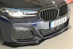 Rieger frontsplitter blanksvart BMW 5-serie G30 G5L / 5-serie G31 G5K 2020–> - 4