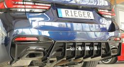 Rieger diffusor blanksvart BMW 5-series G30 (G5L)/BMW 5-series G31 (G5K) 2020–> utan dragkrok - 4