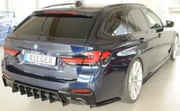 Rieger diffusor blanksvart BMW 5-series G30 (G5L)/BMW 5-series G31 (G5K) 2020–> utan dragkrok - 6