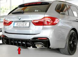 Rieger diffusor blanksvart BMW 5-series G30 (G5L)/BMW 5-series G31 (G5K) 2016–2020 utan dragkrok - 4