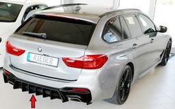 Rieger diffusor blanksvart BMW 5-series G30 (G5L)/BMW 5-series G31 (G5K) 2016–2020 utan dragkrok - 6