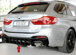 Rieger diffusor blanksvart BMW 5-series G30 (G5L)/BMW 5-series G31 (G5K) 2016–2020 med dragkrok - 7