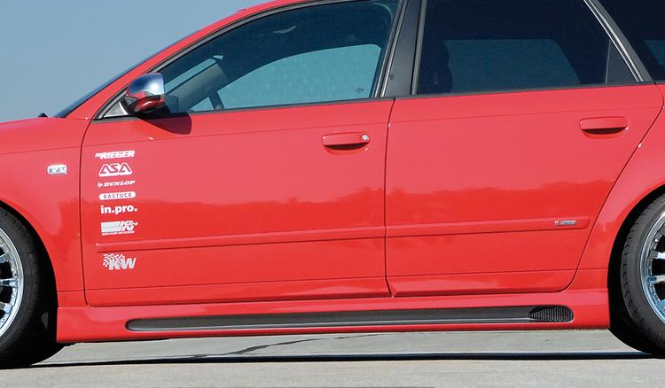 Rieger sidokjol höger carbon-look Audi A4 (8E) type B6/A4 (8E) type B7 2000–>
