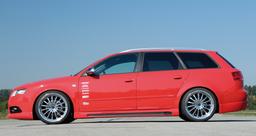 Rieger sidokjol höger carbon-look Audi A4 (8E) type B6/A4 (8E) type B7 2000–> - 2