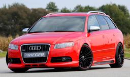 Rieger sidokjol höger carbon-look Audi A4 (8E) type B6/A4 (8E) type B7 2000–> - 3