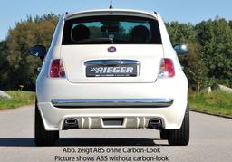 Rieger bakskjørtforlengelse carbon-look Fiat 500 (312) 2007–2016 - 2