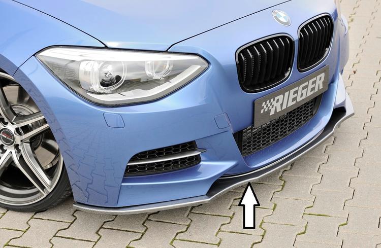 Rieger frontsplitter carbon-look BMW 1-serie F20 1K4 / 1-serie F21 1K2 2011–2020