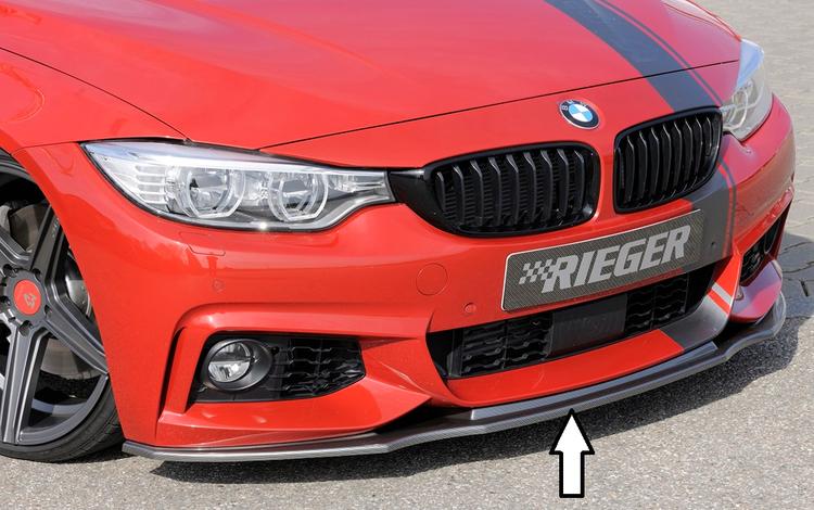 Rieger frontsplitter carbon-look BMW 4-serie F32 3C / 4-serie F33 3C / 4-serie F36 3C 2012–>