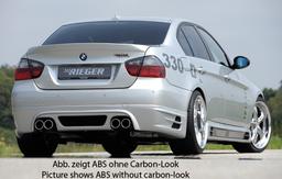 Rieger bakkjolsförlängning carbon-look BMW 3-series E90/BMW 3-series E91 2005–> - 2