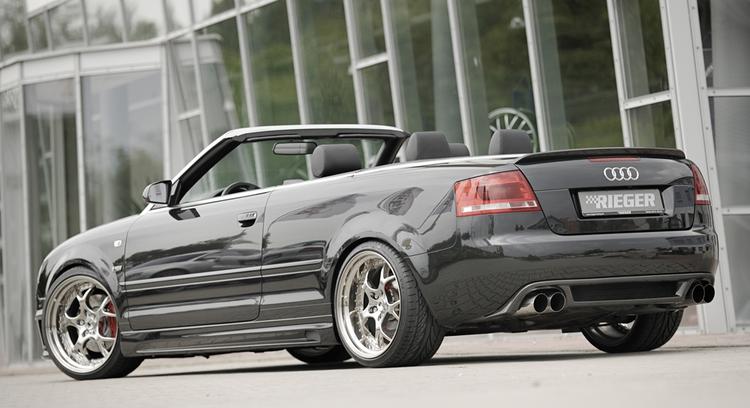 Rieger sidokjol höger carbon-look Audi A4 (8H) 2002–>