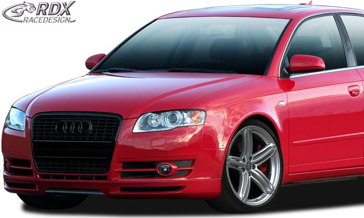 RDX frontspoiler Audi A4 B7 (incl. B7 8H cabriolet) (utan S-Line-frontstötfångare)