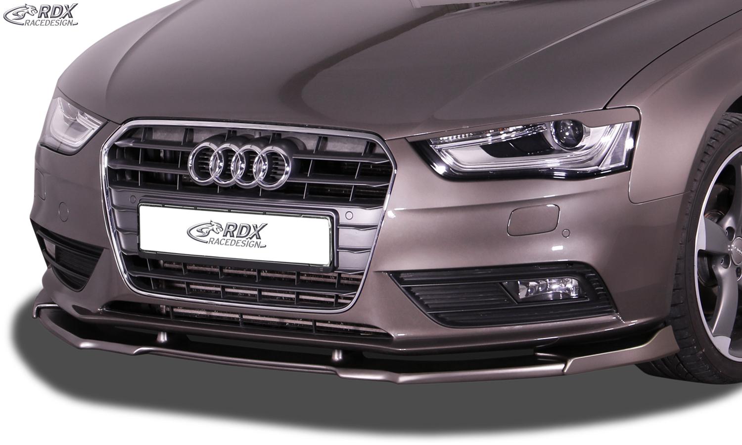 RDX frontspoiler VARIO-X Audi A4 B8 facelift 2011–> Front Lip "V2" Splitter