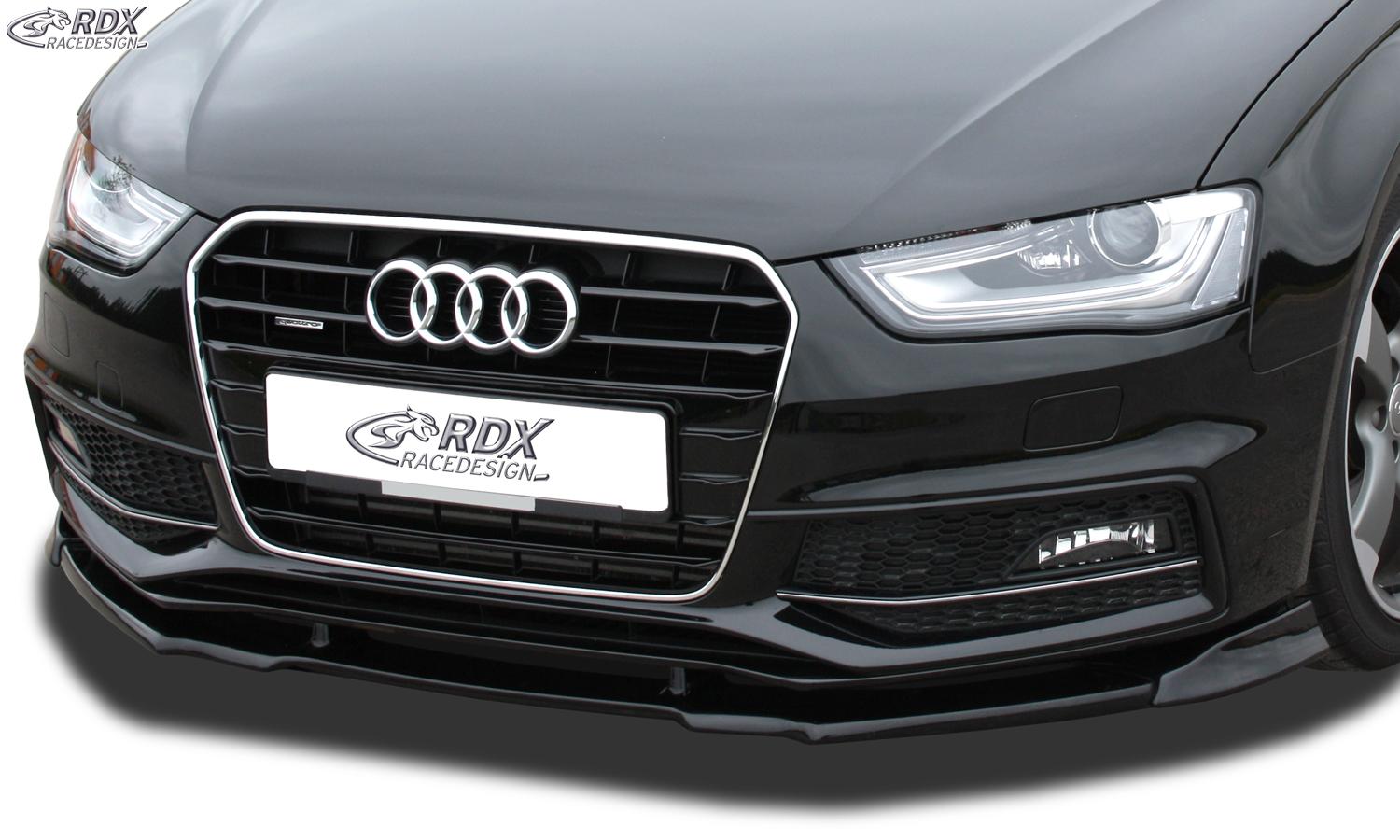 RDX frontspoiler VARIO-X Audi A4 B8 facelift 2011–> (S-Line- and S4-frontstötfångare)