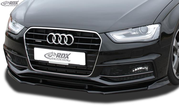 RDX frontspoiler VARIO-X Audi A4 B8 facelift 2011–> (S-Line- and S4-frontstötfångare)