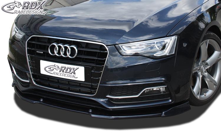 RDX frontspoiler VARIO-X Audi A5 2011–> / S5 (Coupe + cabriolet + Sportback, S-Line- and S5-frontstötfångare)