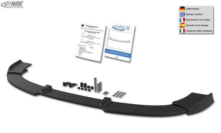 RDX frontspoiler VARIO-X BMW 5-series E60 / E61 –2006 (M-Technik frontstötfångare)