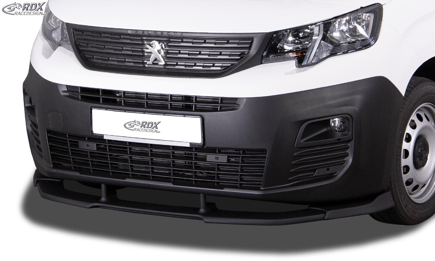 RDX frontspoiler VARIO-X Citroën Berlingo, Peugeot Partner & Rifter, Opel/Vauxhall Combo, Toyota ProAce City (Type E, 2018–>)