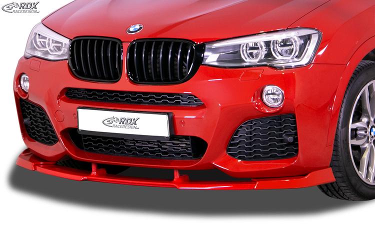 RDX frontspoiler VARIO-X BMW X3 F25 M-Sport & M-Technic 2014-2017