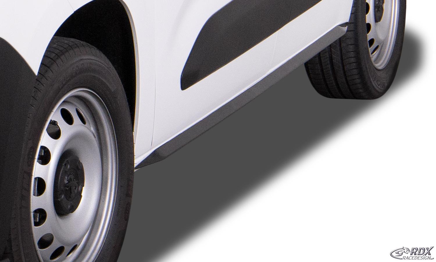 RDX Slim sidokjolar Citroën Berlingo, PEUGEOT Partner & Rifter, Opel/Vauxhall Combo, TOYOTA ProAce City (typ E, 2018–>)