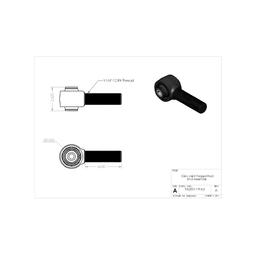 Forged rod end with Giiro Clayton 1-1/4"-12 för Jeep Wrangler JL 2-dörrars 2018- m.fl. - 2