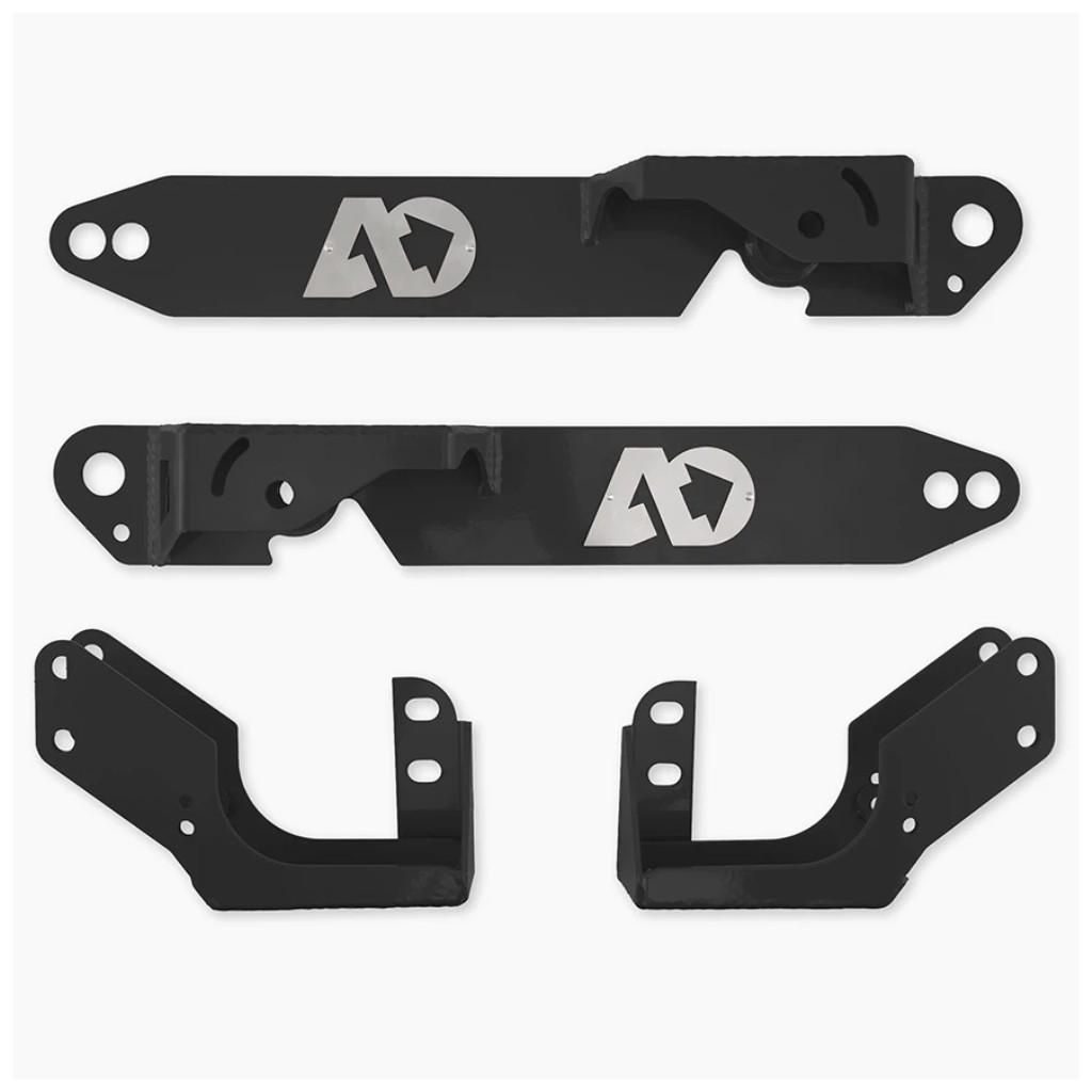 Dubbla fästöron för bakre stötdämpare svart V2 Agile Offroad för Mercedes Sprinter II (W906) 2006-2019 m.fl.